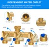 Brass Garden Hose Splitter, 3 Way Hose Splitter, Outdoor Hose