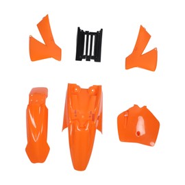 Motorcycle Fairing Cover Kit Orange Front Wheel Mudguard Splash Guard Kit for Senior Adventure Junior 50cc SX SR JR 1997 to 2010