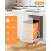 RUNMI Pull Out Trash Can Under Cabinet with Soft-Close Slides,Under