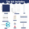 FREEBLOSS 4 Set Sashiko Coaster Kit DIY Coaster Kit for