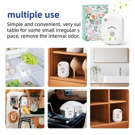 Refrigerator deodorant is rechargeable, more effective than baking soda and wood carbon bags, suitable for refrigerators, cabinets, shoe cabinets, cars and other closed environments, Frostflower XD-26