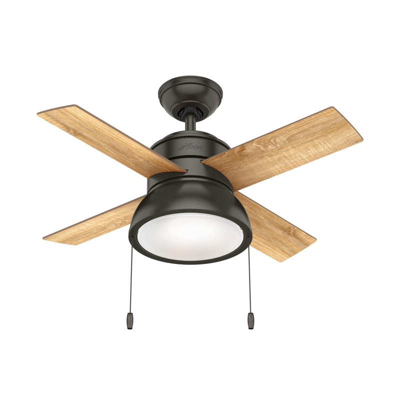 Hunter 36 inch Small Indoor Ceiling Fan with LED Light