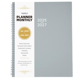 Coboll Monthly Planner 2025-2027 - 24 Months Planner 2025-2026, July 2025 to June 2027, 9 x 11 Inch, Monthly Calendar With Tabs, Ample Writing Blocks, Good for School, Home and Office Planning