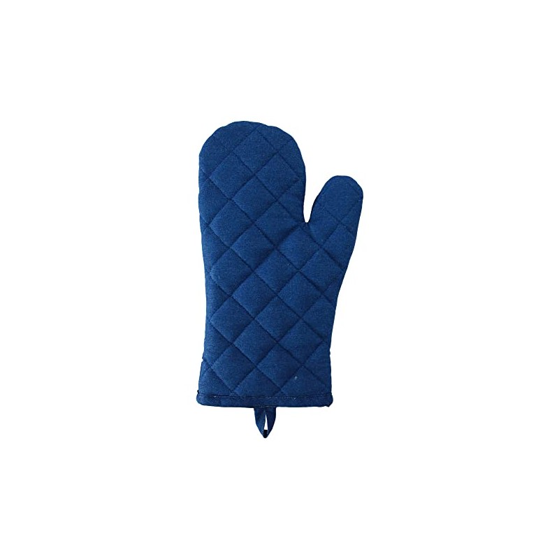 Sea-Club Oven Glove - Maritime Kitchen Cotton Quilted Blue/White