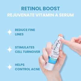 Retinol Boost Rejuvenate Serum  - 1 % Cold‑Processed Vitamin A Night Treatment with Polyphenols, Aloe & Green Tea • Anti‑Aging, Acne‑Control & Firming Face Serum, 1 fl oz