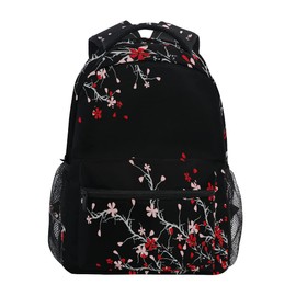 Glaphy Cherry Blossom Flowers Backpacks School Backpack Lightweight Travel Laptop Bookbags Daypack for Men Women Kids