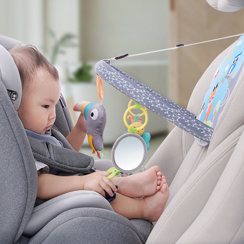 Baby Car Backseat Toy Adjustable Safe Educational Car Travel Newborn