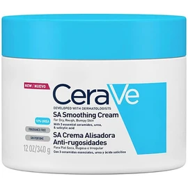 CeraVe Crema Alisadora Anti-Rugosidades con Fórmula Exfoliante para Piel Seca, Áspera y Rugosa 340gr