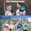 T TICCI Pickleball Paddles Set of 2, USAPA Approved Fiberglass