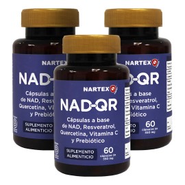 Nad+ | Quercetina Y Resveratrol 60 Caps Suplemento 3 Pack