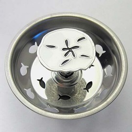 Linda Lou Sand Dollar Kitchen Sink Strainer - Stainless Steel 05SS