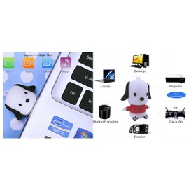 EcooDisk 128GB USB 3.0 Flash Drive Puppy Dog Shape Thumb Drive Zip Drive Cartoon USB Stick Cute Lovely Memory Stick Animal Jump Drive High Speed Pen Drive Data Storage with Jewelry Bag Gift