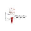 Better Display Cases Mini Baseball Bat and Ball Combo Vertical