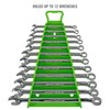 Reverse Wrench Organizer with Handle - Green