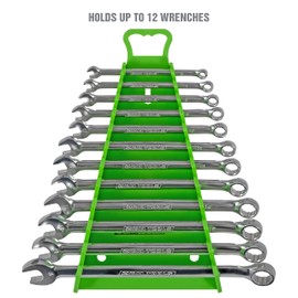 Reverse Wrench Organizer with Handle - Green