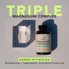 Amandean Magnesium L-Threonate Complex. Threonate, Glycinate, Malate Supplement. 90 Veggie