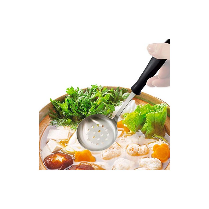 Kai Corporation Kai House Select Black Topaz Holed Ladle, Made