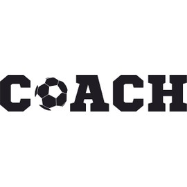 SEC Apparel Coach Iron On Patches for Clothing Patch Decal Transfer Letters Soccer