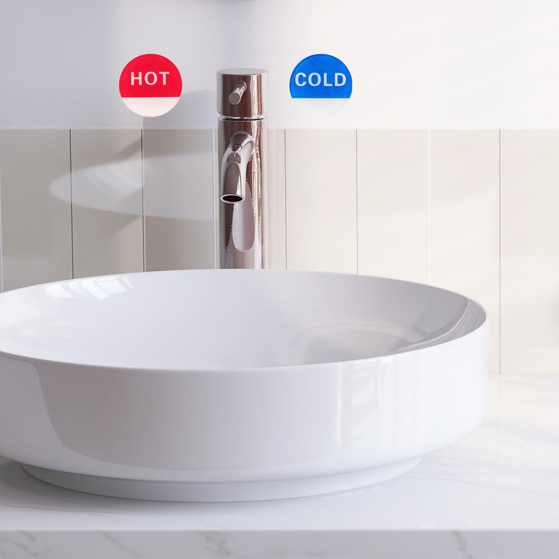 YOKIVE 6 Pcs Hot Cold Water Sticker Label, Sticker Sign