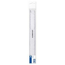 Staedtler Plastic Ruler, Clear, 30 cm Length Pack of 20 rulers