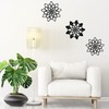 Dycmetal - Flores de metal para pared, decoración del hogar