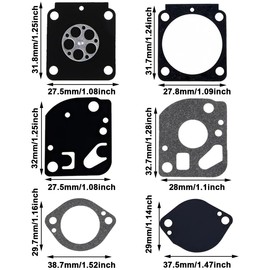 ZAMDOE Carburetor Repair Rebuild Kit for Zama C1Q RB-97 C1Q-S72 C1Q-S110 C1Q-S110A Carburetor for Stihl FS87 FS90R FS100RX FS110R FS130R FS310 FR130T KM90R KM100R KM100R KM100R KM M110R KM130R HL90K