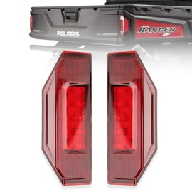 HAZAWA UTV Ranger LED Tail Lights Compatible With Polaris Ranger 900 1000 XP 570 Full Size Brutus HD General Accessories 2015-2020 OEM # 2412774 (Red Lens 2PCS)