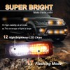 Nrgedzam 4pcs Emergency Strobe Lights Sync Feature Warning Flashing Lights