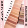 Paleta de sombras de ojos mate de 9 colores larga