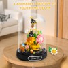 Allhero Flower Bouquet Building Set with LED String Light, Animals