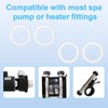 BOXOB 4pcs O-Ring 711-4030B Replacement, 2" Rubber Spa Hot Tub