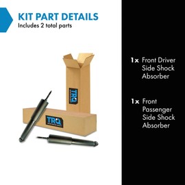 TRQ Front Shock Absorber Set Compatible with 2000-2004 Mitsubishi Montero Sport