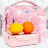 FlowFly Kids Double Decker Cooler Insulated Lunch Bag Large Tote