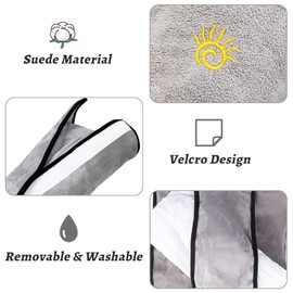 2 Children's Seat Belt Pads, Grey, 2 Car Seat Belt Pads, Seat Belt Protectors, Children's Safety Belt, Shoulder Pads, Belt Cushion, Belt Protector for Car, Pushchair, Adults, Travel