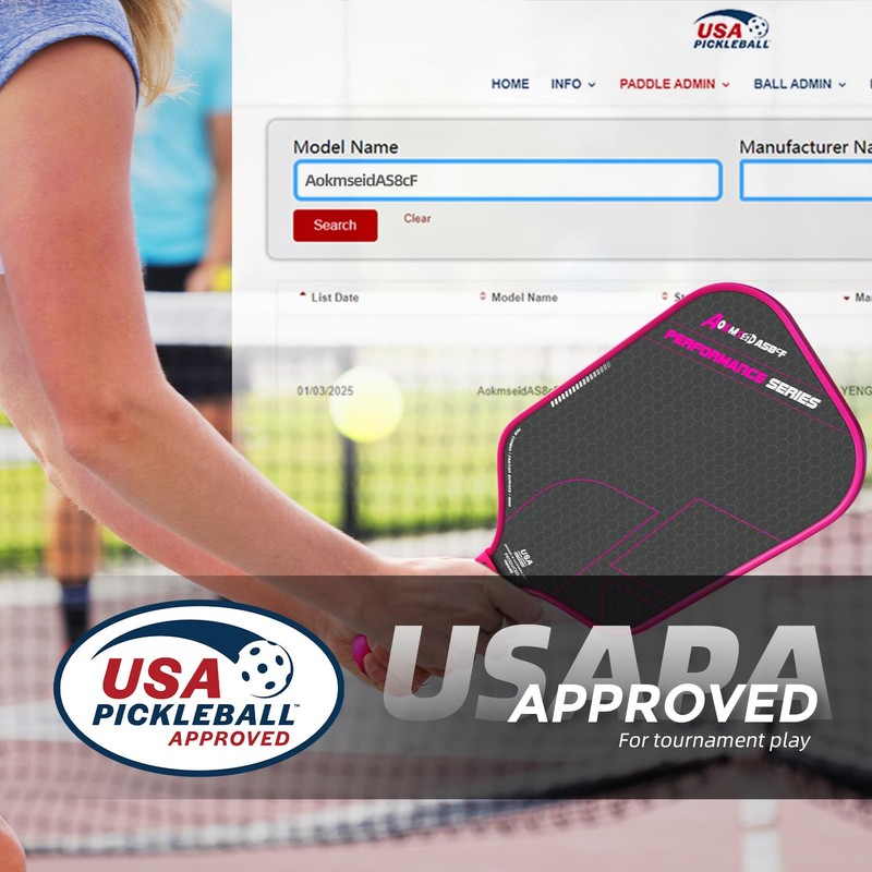 AKS Performance Series Pickleball Paddles - Toray T700 Raw Carbon