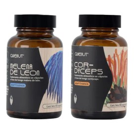 Hongo Cordyceps Y Melena De León Kit Energía 60 Caps Quenut.                                                                                          