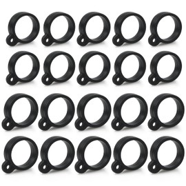 FUSIGO Fishing Rod Hook Keepers, 20pcs Fish Lure Bait Holder Elastic Rubber Rings Fishing Rod Hook Holder Prevent Line Tangle Saves Rod Guides and Cork Handles Fishing Tackle Tool