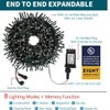 OUTYLTS Christmas String Lights End-to-End Plug 8 Modes 108FT 300