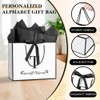 Ssyuysto Birthday Gift Bags for Women, Black and White Bride