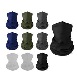Voittozege 10 Pcs 5 colors Neck Gaiter Headwear,Multifunctional Head Scarf,Bandana Face Scarf Headbandmen Women Sun Protection Outdoor Face Neck Cover For Cycling Running