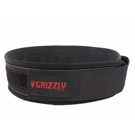 Grizzly Fitness 4" Bearhugger Nylon Weight Training Belt for Men & Women, Medium