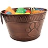BREKX Metal Indestructible Dog Toy Bin - Storage Bin with