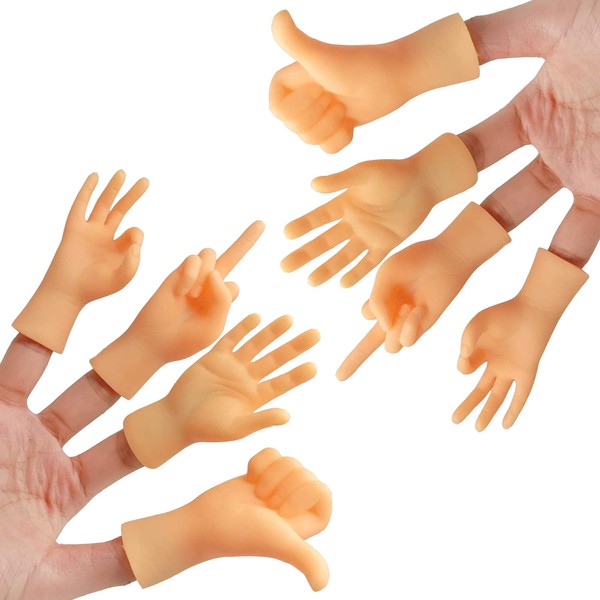 Ezebesta Tiny Hand Finger Puppets Mini Finger Hands Set Small