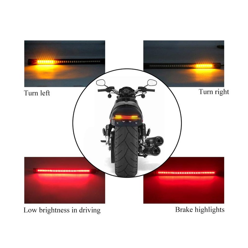 yifengshun Ultra-thin 48 LED 2835 3014SMD Motorcycle Rear Light Bar