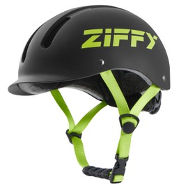 ZIFFY Youth Bike Helmets for Kids Over 10 – Lightweight, Adjustable, Safety Certified Scooter Helmet for Boys & Girls with Washable Inner Lining, M, Black