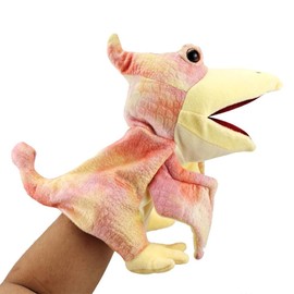 Dinosaur Hand Puppet 11.8 Inch Tyrannosaurus Plush Toy Soft Stuffed Animal Doll for Kids Storytelling Role Play