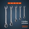 PRESCH Ratchet Wrench Set 5 Pieces Reversible (8, 10, 13,