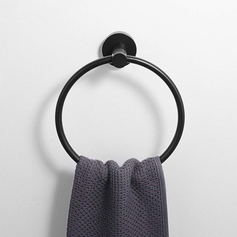 Stainless Steel Bathroom Towel Ring, Wall Mounted Bathroom Kitchen Towel
