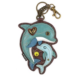 New! CHALA Spring Collection- Decorative Coin Purse/Key-Fob (Dolphin)