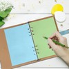 A5 Colorful Blank Notebook Insert Paper, 6-Hole Punched, 120GSM Loose-Leaf